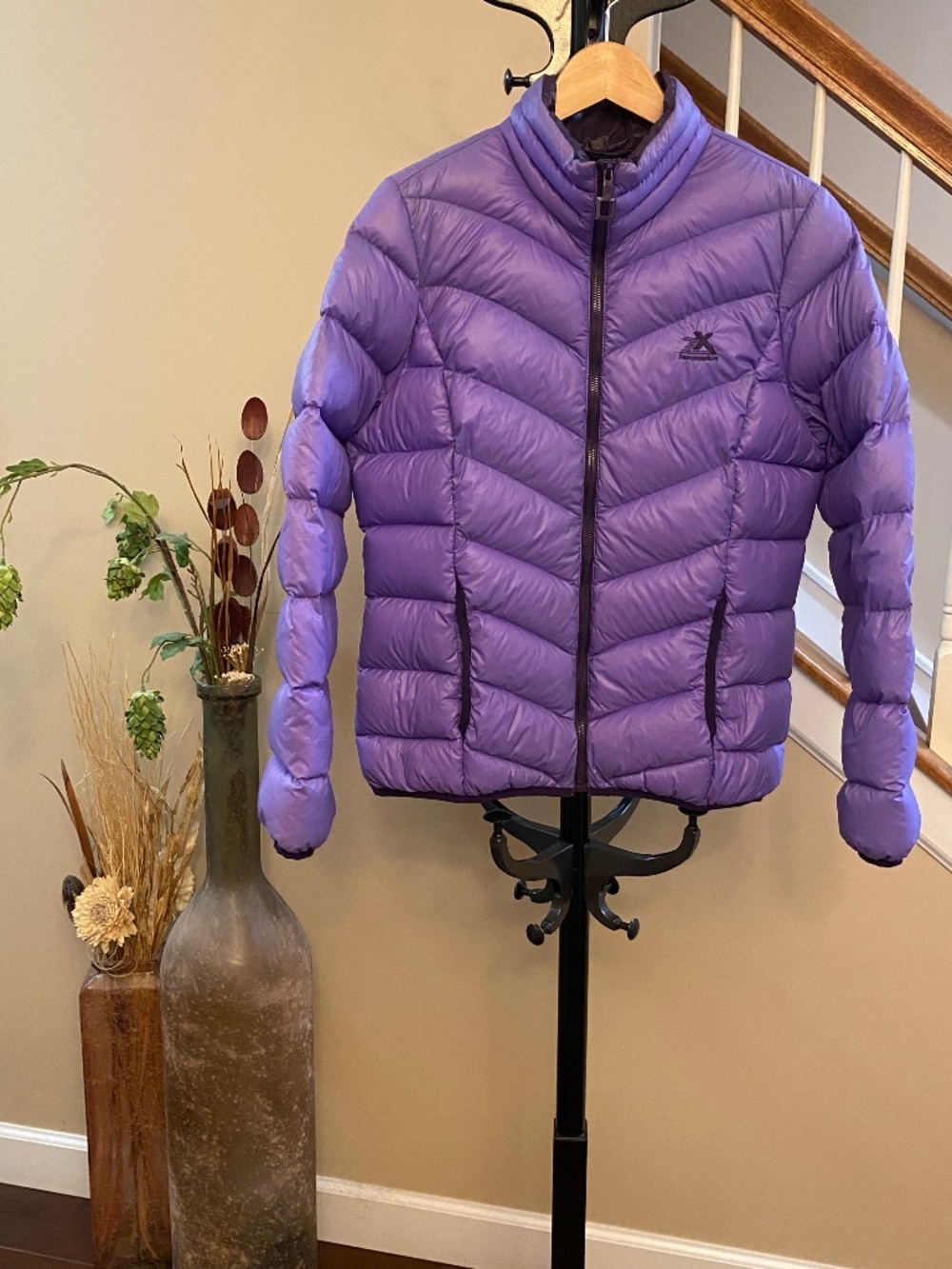 ZeroXposur Purple Packable Down Puffer Jacket Women's Size M